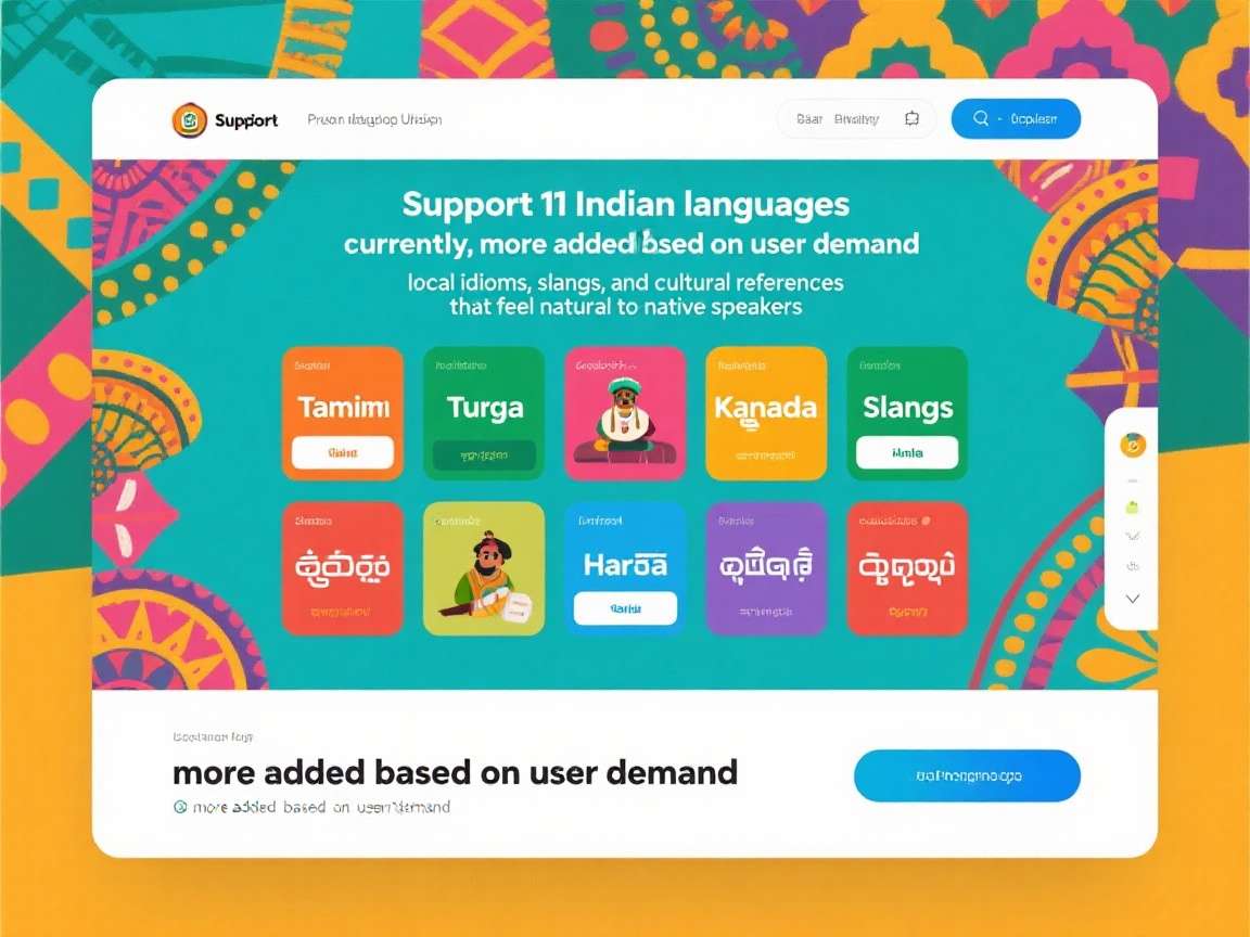Desi Table Tennis Challenge - Multilingual Support Desi Table Tennis Challenge language selection screen showing various Indian language options